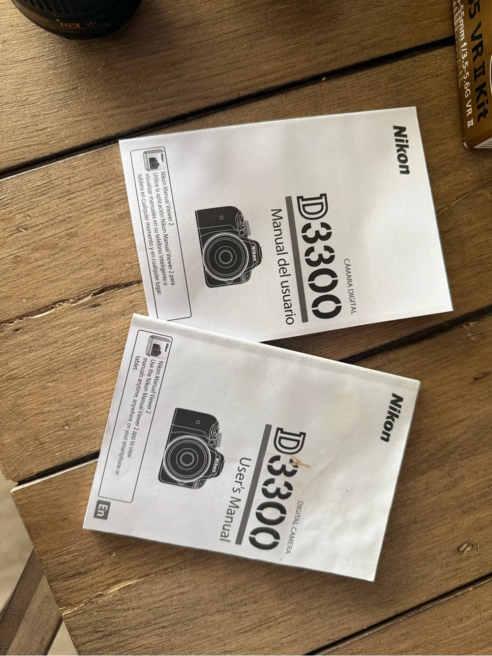Nikon d3300 Black DSLR Camera Body with 18-55mm Kit Lens + Nikon 50mm f1.8 lens